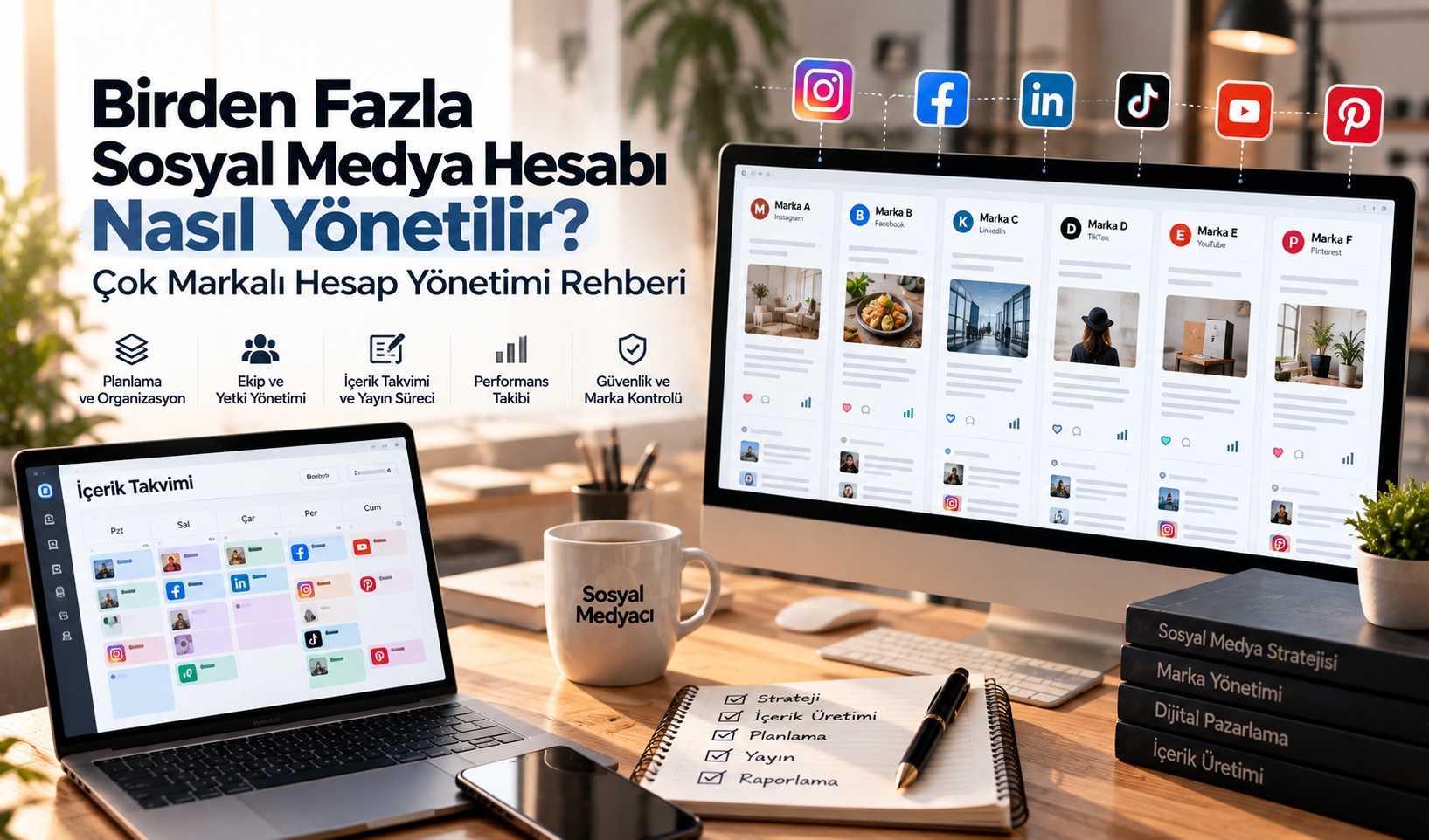 Birden fazla sosyal medya hesabı nasıl yönetilir - çok markalı hesap yönetimi rehberi
