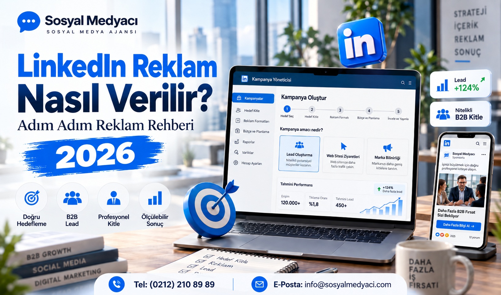 LinkedIn reklam nasıl verilir - 2026 Campaign Manager adım adım reklam rehberi