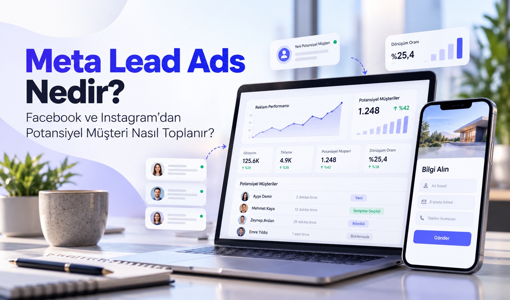 Meta Lead Ads nedir - Facebook ve Instagram potansiyel müşteri toplama rehberi