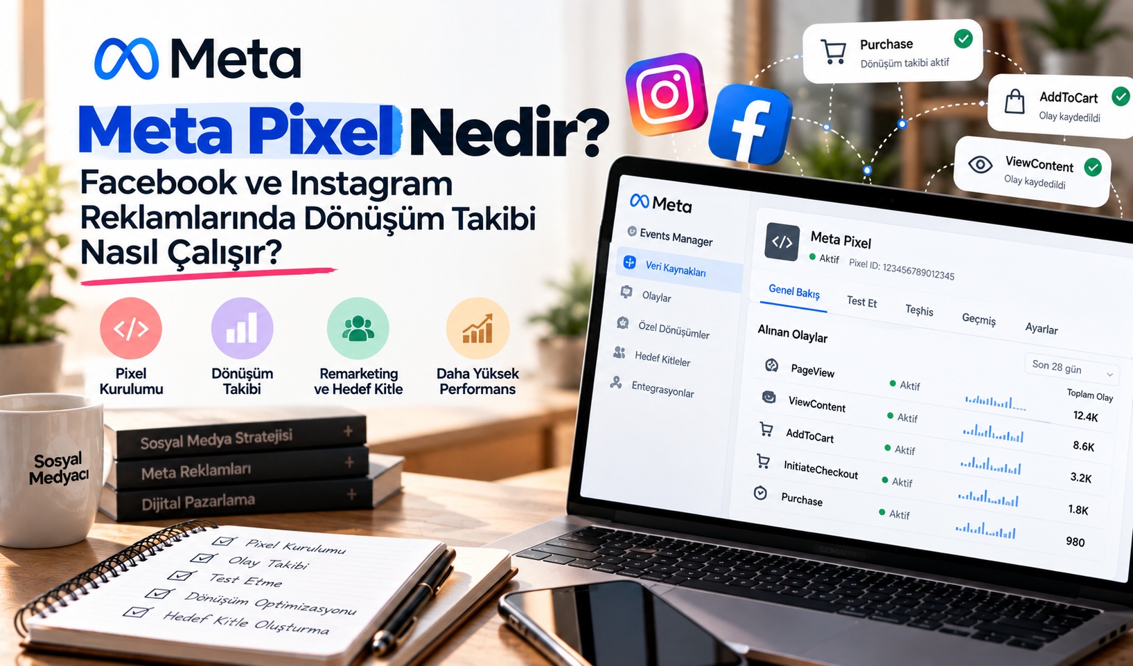 Meta Pixel nedir - Facebook ve Instagram reklamlarında dönüşüm takibi