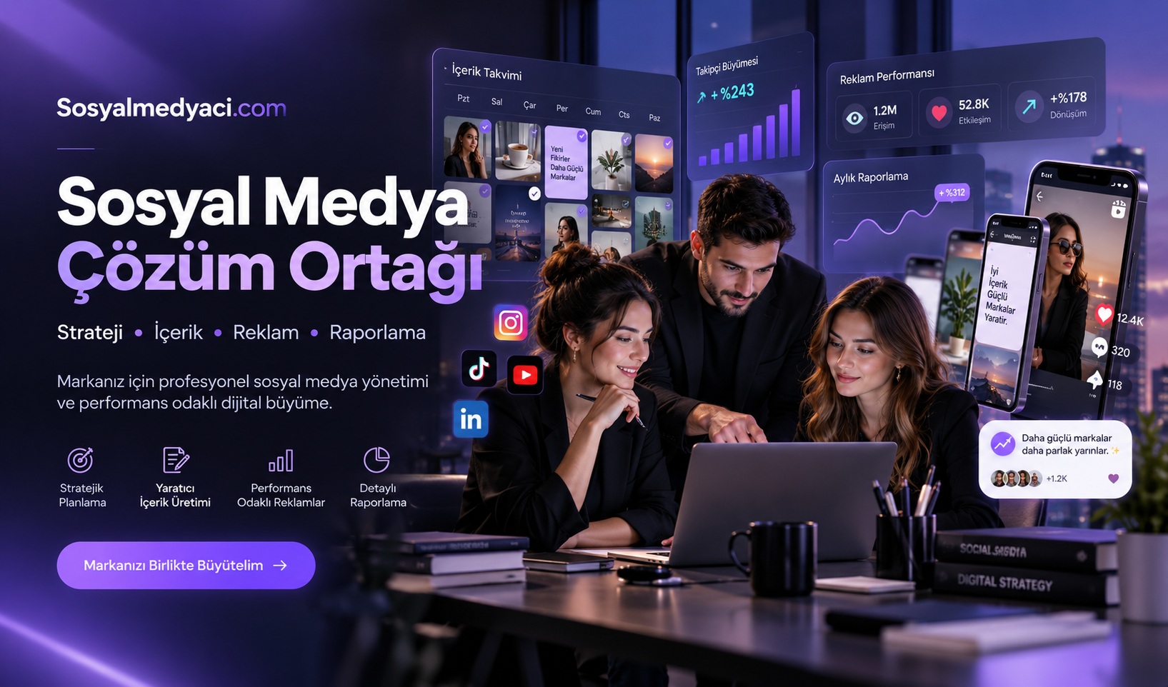 Sosyal Medyacı sosyal medya çözüm ortağı - strateji, içerik, reklam ve raporlama